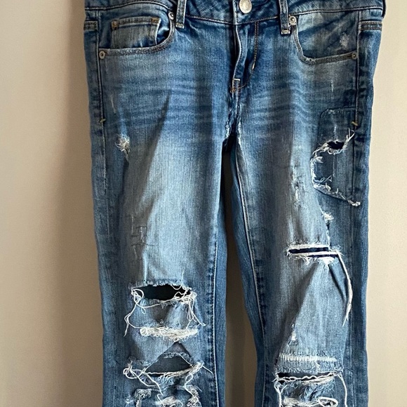 AE distresssed skinny jeans - Picture 5 of 6